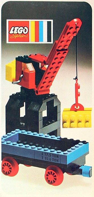 Lego 132 Port Crane and Flat Wagon